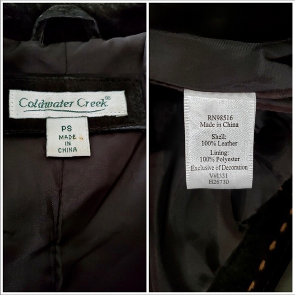 Coldwater Creek Embellished Brown Leather Jacket - Picture 6 of 7